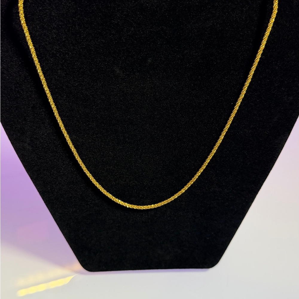 18K Gold Plated 304 Stainless Steel Twist Chain Necklace Elegant Women's Jewelry - Picture 12 of 13